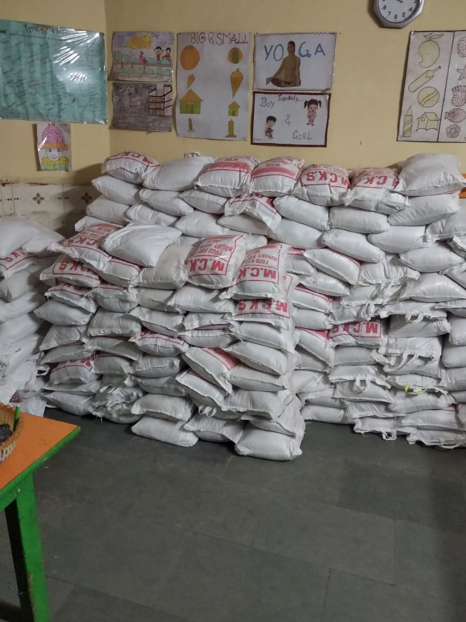 Dry ration stock for distribution